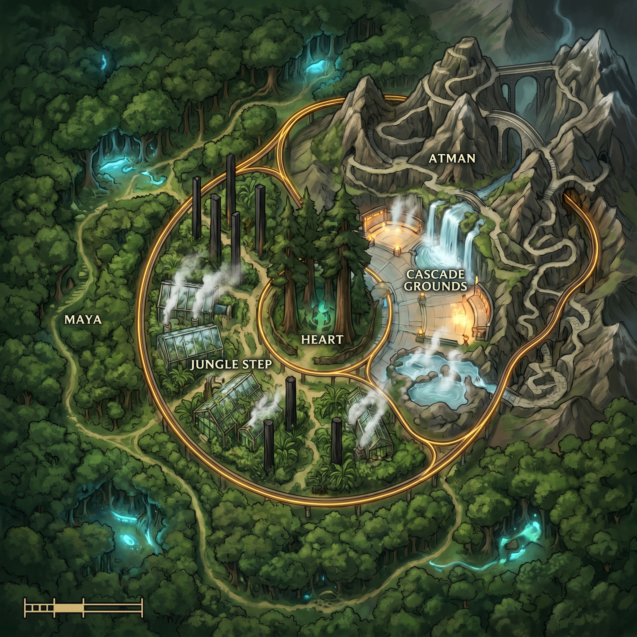 Demere Park Zones — Conceptual Layout
